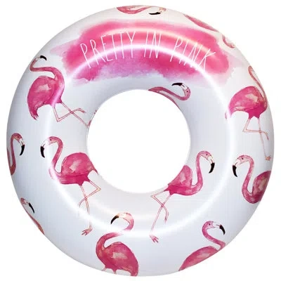 Coconut Float Rae Dunn 48" Ring Float - Flamingo Pattern In Pink