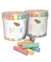 Coconut Outdoor Rae Dunn Draw. Doodle. Jumbo Sidewalk Chalk 2 Pack In Multi