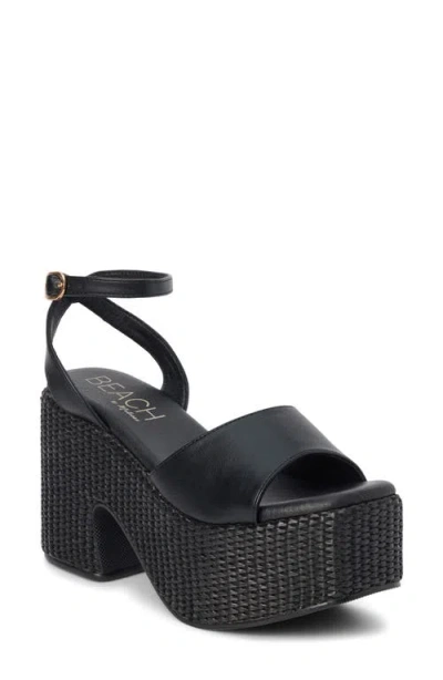 Coconuts By Matisse Arden Ankle Strap Platform Sandal In Black