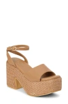 Coconuts By Matisse Arden Ankle Strap Platform Sandal In Brown