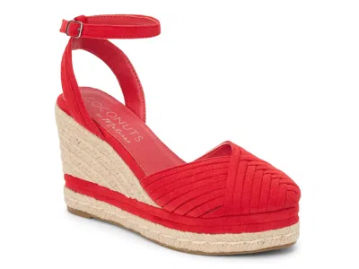 Coconuts By Matisse Becca Espadrille Wedge Sandal In Red