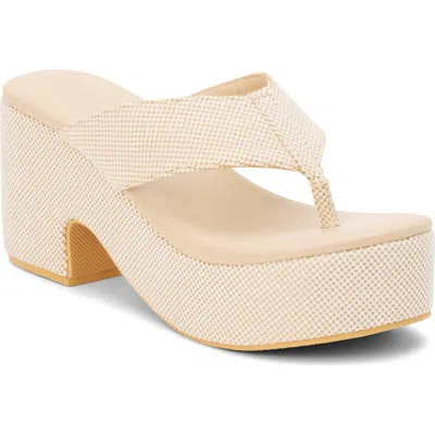 Coconuts By Matisse Bonnie Platform Flip Flop In Neutral