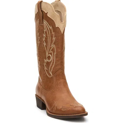 Coconuts By Matisse Cisco Western Boot In Tan/natural Synth