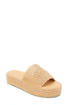 Coconuts By Matisse Del Mar Platform Slide Sandal In Camel
