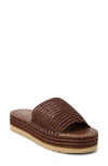 Coconuts By Matisse Del Mar Platform Slide Sandal In Cocoa