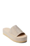 Coconuts By Matisse Del Mar Platform Slide Sandal In Yellow