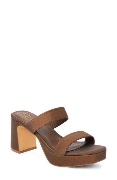 Coconuts By Matisse Delancey Platform Slide Sandal In Brown