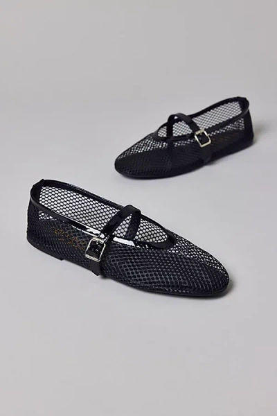 Coconuts By Matisse Nolita Black Mesh Buckle Ballet Flats