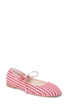 Coconuts By Matisse Gerry Ballet Flat In Red Stripe