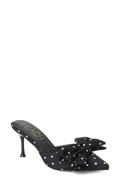 Coconuts By Matisse Goldie Bow Pointed Toe Mule In Black