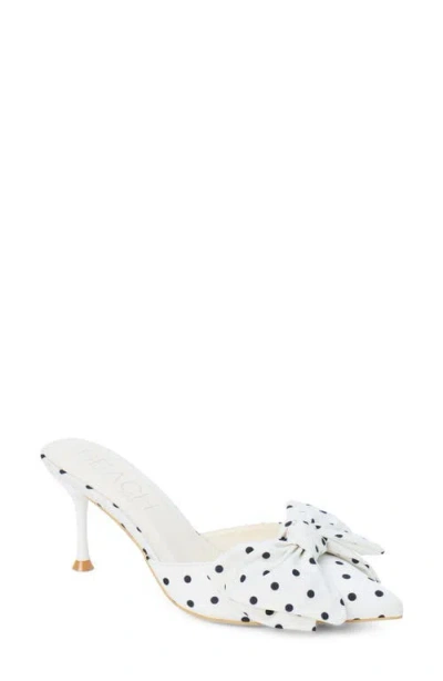 Coconuts By Matisse Goldie Bow Pointed Toe Mule In White