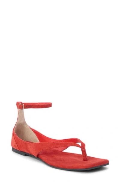 Coconuts By Matisse Kerry Ankle Strap Sandal In Red