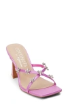 Coconuts By Matisse Levi Crystal Flower Slide Sandal In Purple