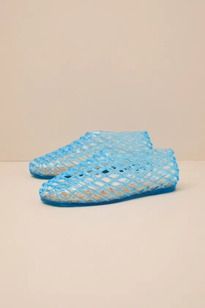 COCONUTS BY MATISSE MARLOW BLUE SHEER JELLY FLATS