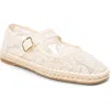 Coconuts By Matisse Meg Espadrille Mary Jane Flats In White