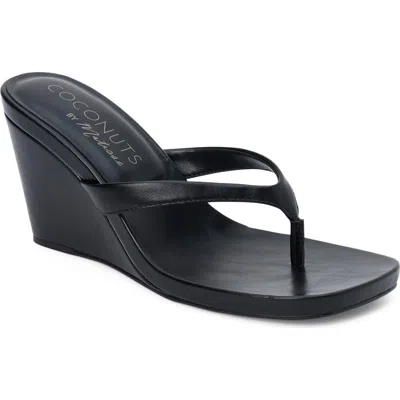 Coconuts By Matisse Murphy Wedge Sandal In Black
