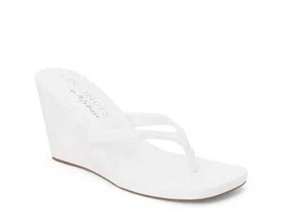 Coconuts By Matisse Murphy Wedge Sandal In White