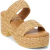 Coconuts By Matisse Ocean Ave Espadrille Platform Slide Sandal In Camel