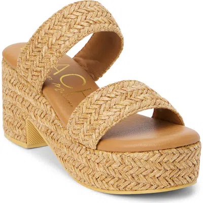 Coconuts By Matisse Ocean Ave Espadrille Platform Slide Sandal In Camel