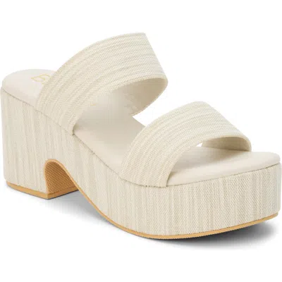 Coconuts By Matisse Ocean Ave Espadrille Platform Slide Sandal In Gray