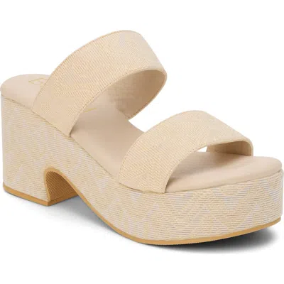 Coconuts By Matisse Ocean Ave Espadrille Platform Slide Sandal In Multi