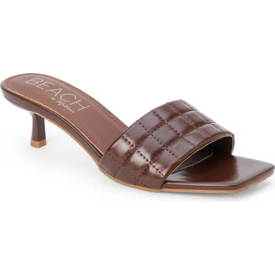 Coconuts By Matisse Rosana Kitten Heel Slide Sandal In Brown