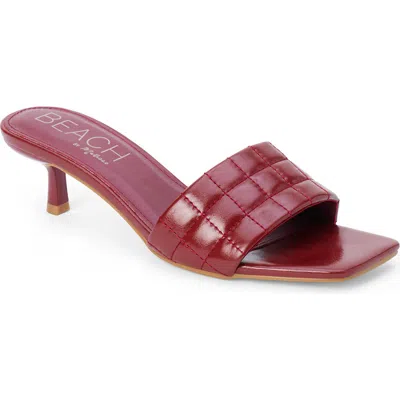 Coconuts By Matisse Rosana Kitten Heel Slide Sandal In Red