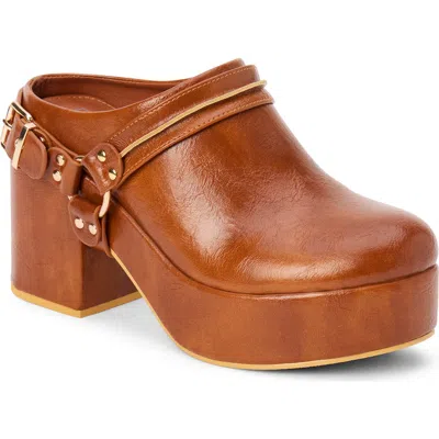 Coconuts By Matisse Sawyer Block Heel Platform Clog In Brown