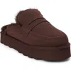Coconuts By Matisse Stowe Faux Fur Platform Loafer In Chocolate