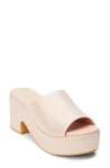 Coconuts By Matisse Terry Platform Sandal In Natural Frost Metallic