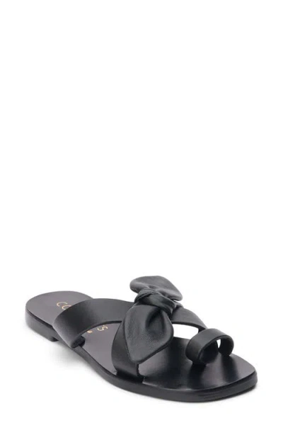 Coconuts By Matisse Vaughn Toe Loop Sandal In Black