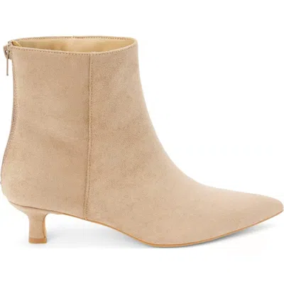 Coconuts By Matisse Women's Genesis Kitten Heel Ankle Bootie In Taupe In Neutral