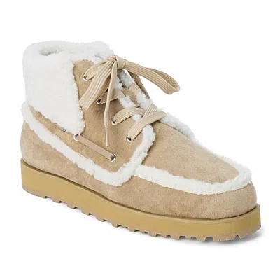 Coconuts By Matisse Womens Ridge Flat Heel Hiking Boots In Beige