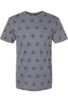 Code Five Star Print Tee In Black