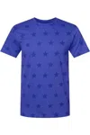 Code Five Star Print Tee In Purple