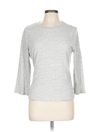 Pre-owned Code X Mode 3/4 Sleeve T-shirt In Silver