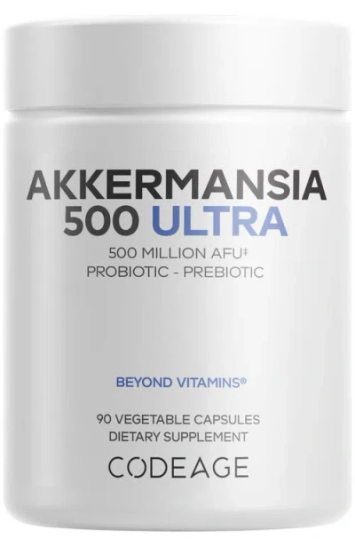 Codeage Akkermansia Muciniphila 500m Afus Probiotic Supplement In White