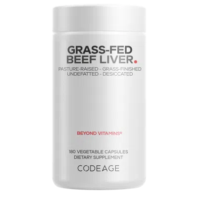 Codeage Grass-fed Beef Liver Freeze-dried Glandular Supplement In White