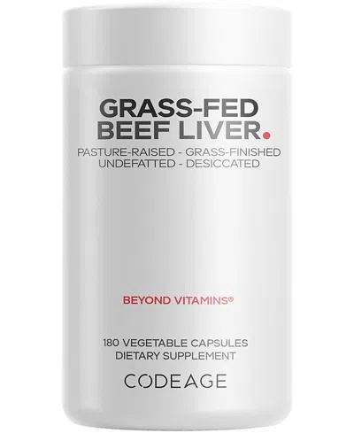 Codeage Grass-fed Beef Liver, Grass-finished, Pasture-raised, Freeze-dried Glandular Supplement In Transparent