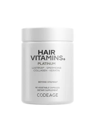 Codeage Hair Vitamins Platinum Capsules In White