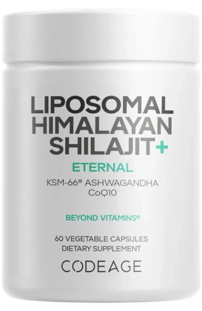Codeage Liposomal Himalayan Shilajit+, Ksm-66 Ashwagandha Supplement In White