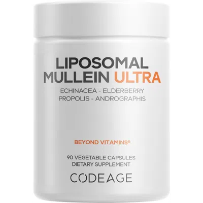 Codeage Liposomal Mullein Ultra, Elderberry, Propolis, Echinacea Supplement In White