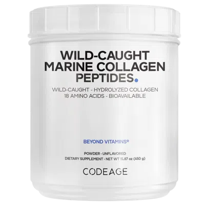 Codeage Marine Collagen Powder With Wild-caught Fish Peptides In Transparent