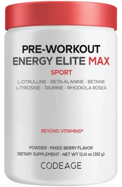 Codeage Pre-workout Energy Elite Max In Transparent