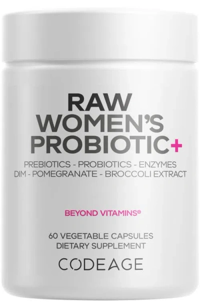 Codeage Probiotics + Prebiotics Supplement In Transparent