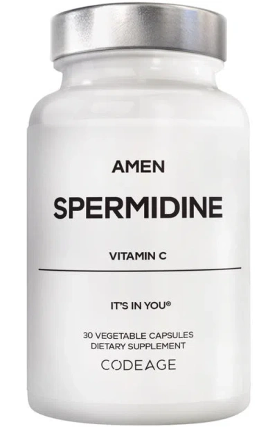 Codeage Spermidine Supplement, Spermidine Hcl, Vitamin C Ascorbic Acid In White