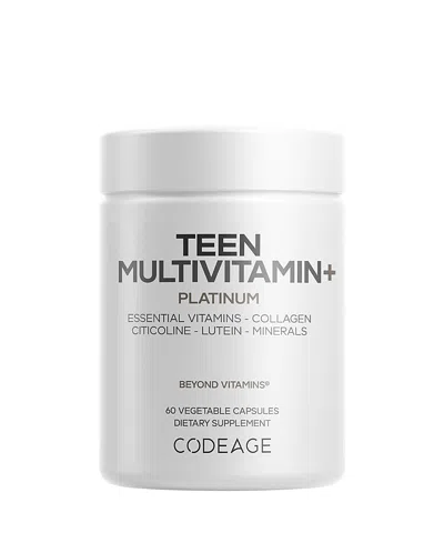 Codeage Teen Multivitamin+ Platinum Capsules In White