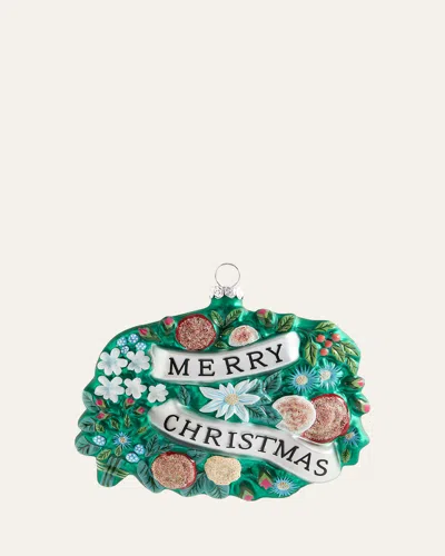 Cody Foster & Co A Merry Christmas Ornament In Green