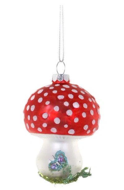Cody Foster & Co. Amanita Muscaria Glass Ornament In Multi