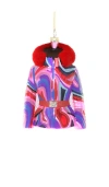 Cody Foster & Co Apres Ski Jacket Ornament In Multi